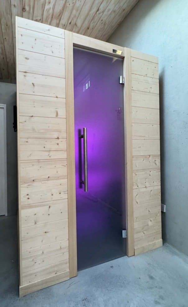 Smoked / Frosted Glass option for ONE Sauna